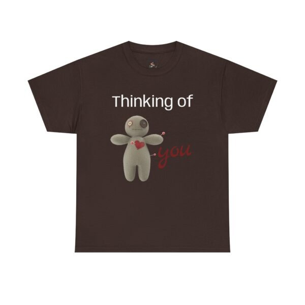 Thinking of You Voodoo Doll T-Shirt  Sarcastic Love Unisex Tee - Image 22