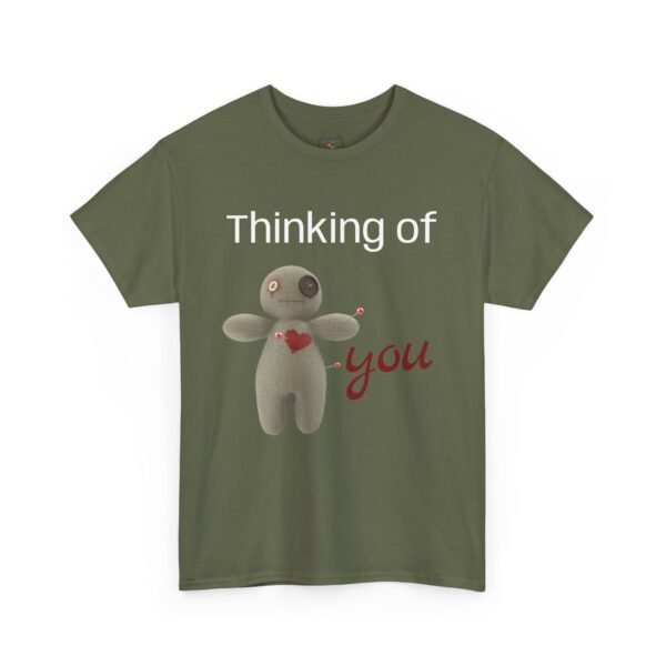 Thinking of You Voodoo Doll T-Shirt  Sarcastic Love Unisex Tee - Image 8