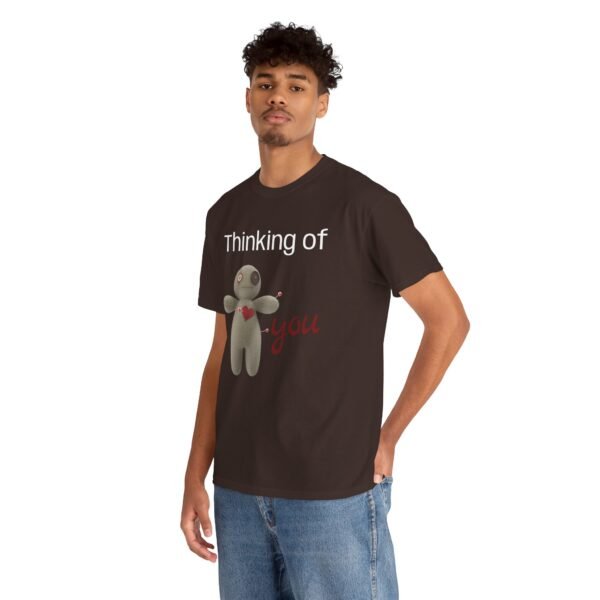 Thinking of You Voodoo Doll T-Shirt  Sarcastic Love Unisex Tee - Image 20