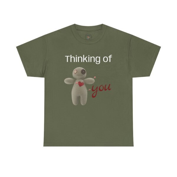 Thinking of You Voodoo Doll T-Shirt  Sarcastic Love Unisex Tee - Image 9